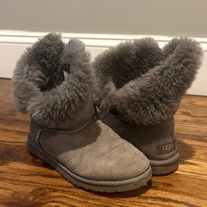 UGG Gray Shearling Boots